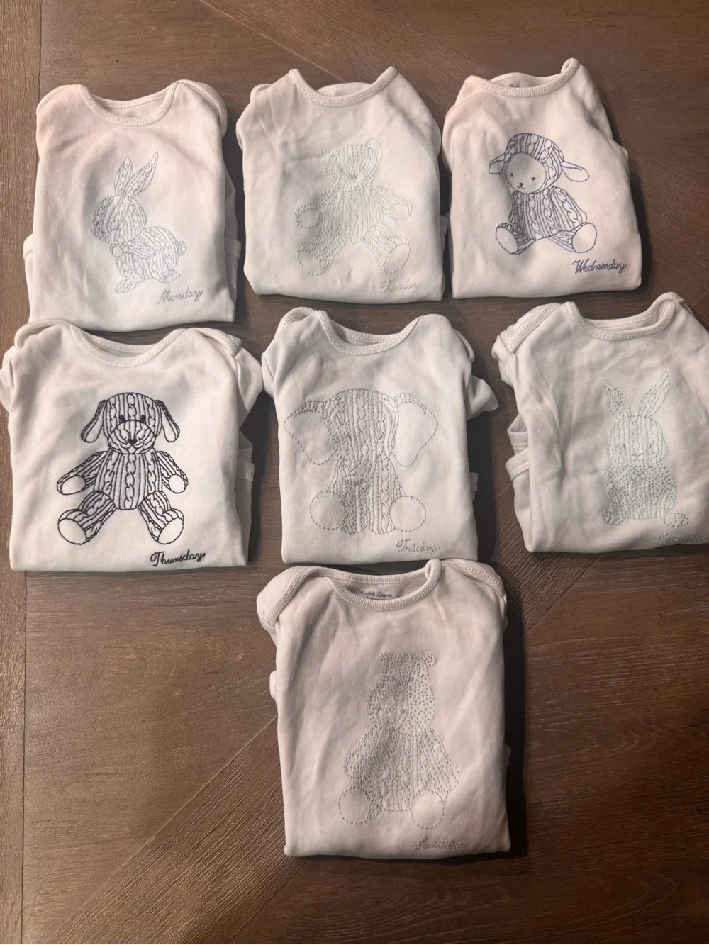 Ralph Lauren White Infant Onesies set of 7
